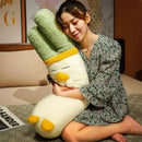 Axyaa Scallion Duck Plush Toy Pillow - Fun Gift for Girls
