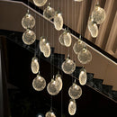 Axyaa Crystal Chandeliers: Modern LED Ceiling Hanging Lights for Living Room