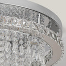 Axyaa Crystal Ceiling Lamps: Remote Control, Brightness Dimming, Living Room Chandeliers
