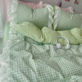 Axyaa Korean Princess Lattice Double Layer Lace Bedding