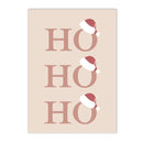 Boho Pink Christmas Tree Snowflake Wall Art Print Set by Axyaa