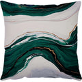 Luxurious Green Marble Texture Pillowcase Set for Home Decoration by Axyaa