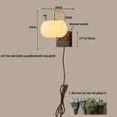 Axyaa Walnut Wood LED Wall Lamp Contemporary Nordic Light Fixture