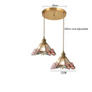Axyaa Butterfly Glass Copper LED Pendant Lamp for Home Indoor Decor