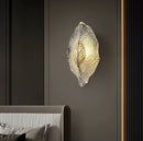 Axyaa Glass Leaf Wall Mounted Lamp for Bedroom & Living Room