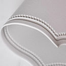 Axyaa Light Grey Faux Leather Oval Placemats for Stylish Table Decor