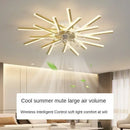 Axyaa Modern Ceiling Fan Light Remote Control 6 Speeds Black Chandelier