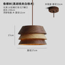 Axyaa Solid Wood Pendant Lights - Minimalist Design for Home Kitchen, Dining Room, Restaurant