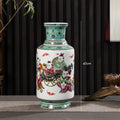 Axyaa Modern Chinese Jingdezhen Ceramic Powder Color Vase Arrow Tube