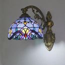 Axyaa Colorful Glass Art Tiffany Wall Lamp - Aesthetic Room Decor