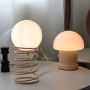 Axyaa Retro Glass Table Lamp Modern Bedroom Decor LED Living Room Study Light