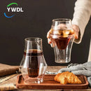 Axya Double-layer Glass Cup Set Clear Mug Anti-scalding Espresso Tea Wine