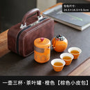 Axyaa Portable Travel Tea Set | Outdoor Kung Fu Tea Set for Quick Guest Cup