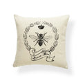Axyaa Dragonfly Pattern Cushion Cover, Blue Butterfly Leaves 45x45cm