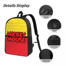 Axyaa Mickey Mouse Minnie School Bags Set for Kids with Lunch Box & Pen Bag