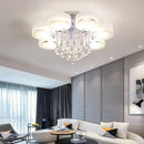 Axyaa Crystal LED Ceiling Light: Modern, Simple, and Warm for Romantic Living Room Atmosphere