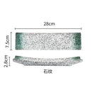 Axyaa Leaf Sashimi Board | Japanese Ceramic Boat Sushi Board for Elegant Table Setting