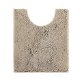 Axyaa Chenille U-Shaped Toilet Rug: Soft, Absorbent, Non-Slip Bath Mats