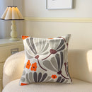 Axyaa Pastoral Flower Embroidery Pillowcase - Canvas Towel Sofa Cushion Cover