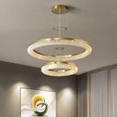 Axyaa Nordic Crystal LED Chandelier for Dining Kitchen Living Room