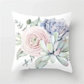 Tropical Cactus Succulent Plant Print Pillow Cover for Home Decor by Axyaa
