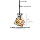 Axyaa White Glass Shade Pendant Light Chandelier LED Hanging Lamp for Bedroom Living Dining Room