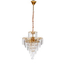 Axyaa Modern LED Crystal Chandelier for Dining Living Bedroom Study Lighting