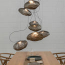 Axyaa Nordic LED Pendant Lights: Modern Living Room Staircase Glass Lampshade