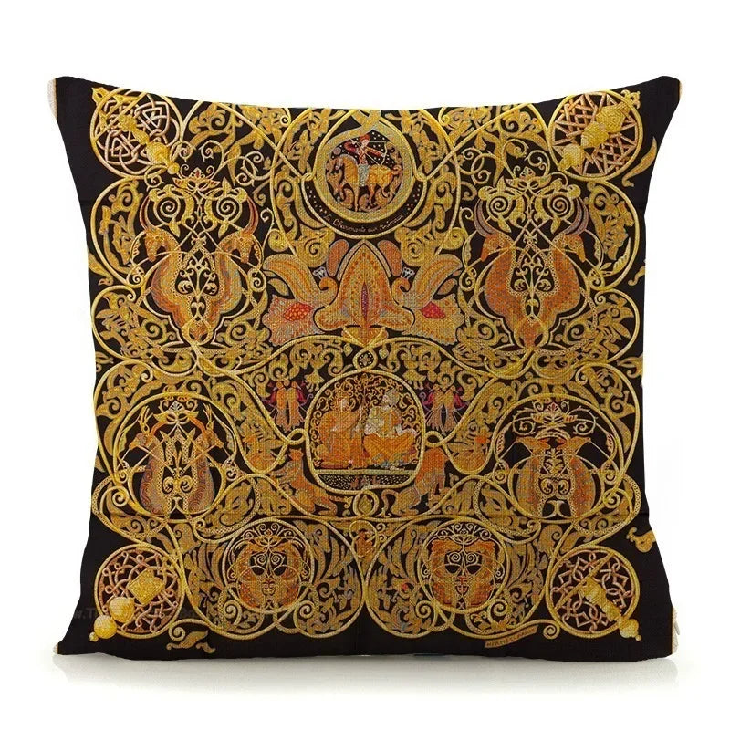 Luxury Abstract Art Pattern Pillow Cover by Axyaa - 45x45cm