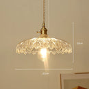 Axyaa Diamond Amber Glass LED Pendant Lights - Nordic Modern Hanging Lamp