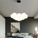 Axyaa Modern Nordic Bubble Glass Ball Pendant Chandelier for Living Room and Kitchen