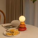 Colorful Ceramic LED Table Lamp for Bedroom Desk, Mood Light by Axyaa