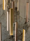 Axyaa Long Ceiling LED Chandelier for Living Room Decoration
