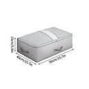 Axyaa Clear Window Clothes Storage Bag, Large Capacity Wardrobe Organizer