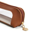 Axyaa Portable Makeup Brush Storage Pouch | Small PU Toiletries Organizer