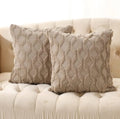 Axyaa Beige Throw Pillow Cover 45x45cm - Solid Decorative Cushion for Sofa and Bedroom