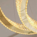 Axyaa Crystal Chandelier Stair Pendant Living Room Lighting Modern Interior Pendant Lights