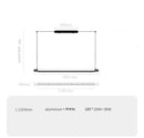 Axyaa Designer Pendant Light for Restaurant & Office - Nordic Style Straight & Long
