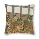 Axyaa Corgi Daily Life Linen Pillow Cover 45*45cm
