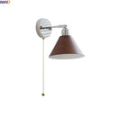 Axyaa Vintage Industrial LED Wall Lamp with Pull Chain Switch