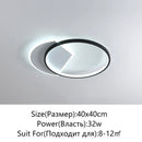 Axyaa LED Ceiling Lights: Modern Round & Square Bedroom Study Indoor Lamps