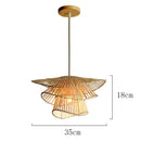 Axyaa Rattan Multi-layer Pendant Lights for Dining Room and Living Room Décor