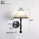 Nordic Bedroom Wall Lamp by Axyaa: Solid Wood, Fabric Shade, Retro Design