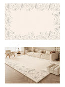 Axyaa Plush Cream Style Bedroom Rug for Cozy Living Room Decor & Soft Bedside Touch