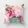 Axyaa Floral Pattern Decorative Sofa Cushion Cover Pink