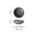 Axyaa Ceramic Sauce Plate Set - Japanese Style Coarse Pottery Small Dish