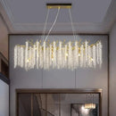 Axyaa Crystal Chandelier: Elegant Bedroom Dining Room LED Lighting