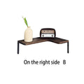 Axyaa Rustic Wooden Corner Shelf for Boho Home Decor and Display