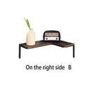 Axyaa Rustic Wooden Corner Shelf for Boho Home Decor and Display