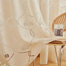 Axyaa European Style Jacquard Tulle Curtains for Home Decor